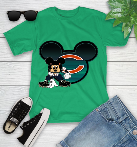NFL Chicago Bears Mickey Mouse Disney Football T Shirt Youth T-Shirt 6