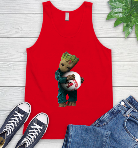 MLB Groot Guardians Of The Galaxy Baseball Sports Arizona Diamondbacks Tank Top 6