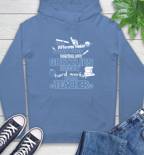Memphis Grizzlies NBA I'm A Difference Making Student Caring Basketball Loving Kinda Teacher Hoodie 11