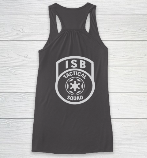 Tactical ISB Squad (print on front and back) Racerback Tank 12