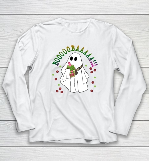 Halloween Ghost Boobaa Funny Long Sleeve T-Shirt
