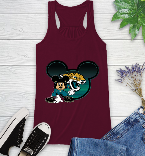 NFL Jacksonville Jaguars Mickey Mouse Disney Football T Shirt Racerback Tank 3