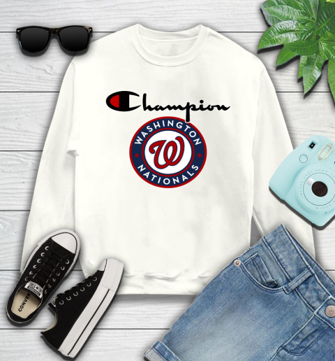 MLB Baseball Washington Nationals Champion Shirt Youth Sweatshirt