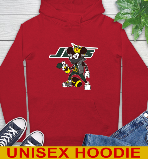 New York Jets NFL Football Mickey Peace Sign Sports Hoodie 10