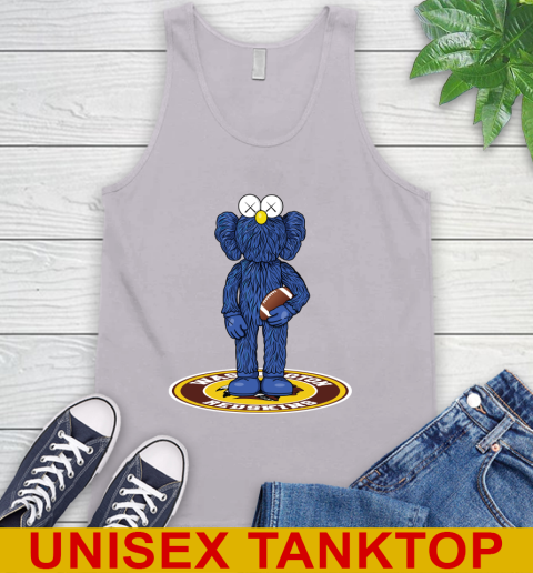 NFL Football Washington Redskins Kaws Bff Blue Figure Shirt Tank Top 4
