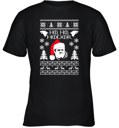 Game Of Thrones Ho Ho Hodor Christmas Youth T-Shirt