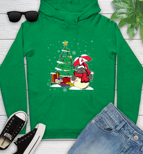 Cleveland Indians MLB Baseball Cute Tonari No Totoro Christmas Sports Youth Hoodie 9