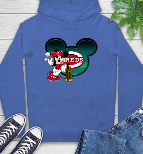 MLB Cincinnati Reds The Commissioner's Trophy Mickey Mouse Disney Hoodie 9