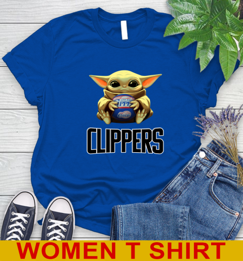NBA Basketball LA Clippers Star Wars Baby Yoda Shirt 97