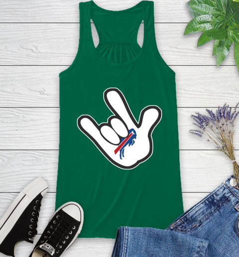 Buffalo Bills NFL Football Mickey Rock Hand Disney Racerback Tank 7