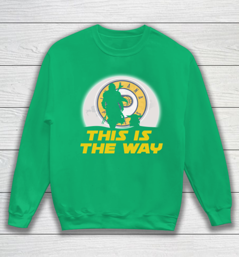 Indiana Pacers NBA Basketball Star Wars Yoda And Mandalorian This Is The Way Sweatshirt 5