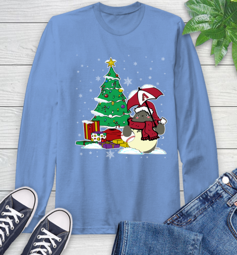 Arizona Diamondbacks MLB Baseball Cute Tonari No Totoro Christmas Sports Long Sleeve T-Shirt 12