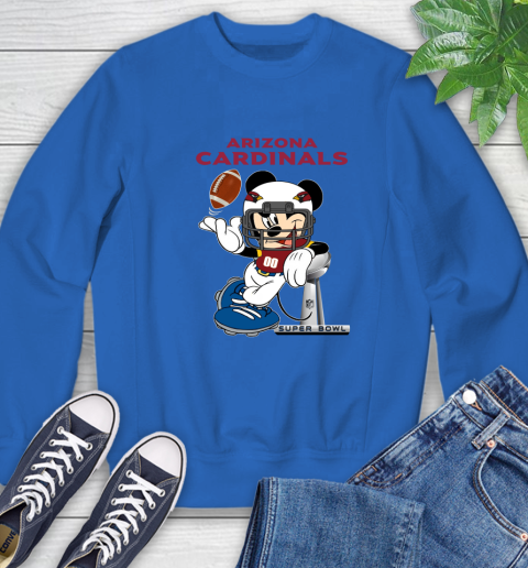 NFL Arizona Cardinals Mickey Mouse Disney Super Bowl Football T Shirt Sweatshirt 8