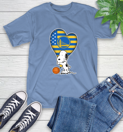 Golden State Warriors NBA Basketball The Peanuts Movie Adorable Snoopy T-Shirt 11