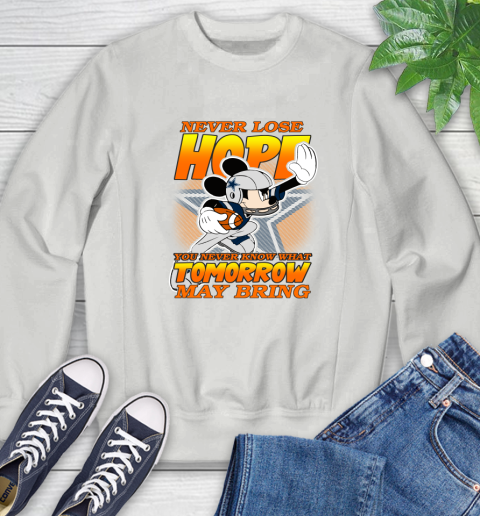 Dallas Cowboys NFL Football Mickey Disney Never Lose Hope Sweatshirt 5