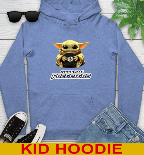 NHL Hockey Nashville Predators Star Wars Baby Yoda Shirt 145
