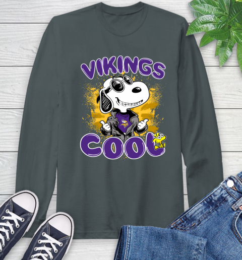 NFL Football Minnesota Vikings Cool Snoopy Shirt Long Sleeve T-Shirt 7