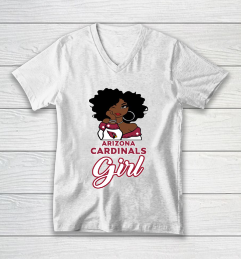 Arizona Cardinals Girl NFL V-Neck T-Shirt 2