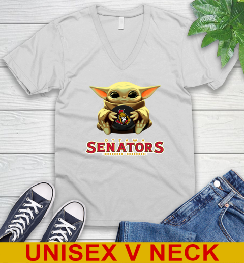 NHL Hockey Ottawa Senators Star Wars Baby Yoda Shirt 49