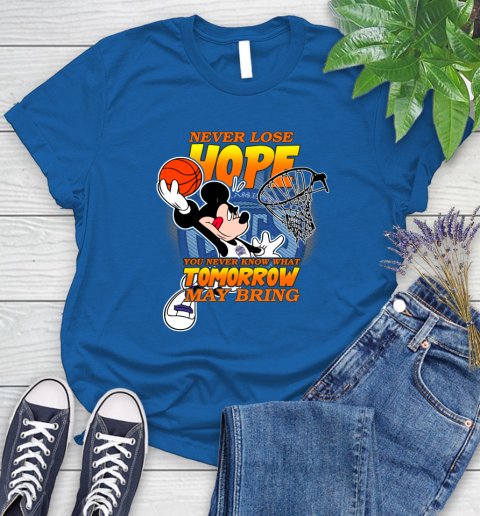 Sacramento Kings NBA Basketball Mickey Disney Never Lose Hope Women's T-Shirt 12