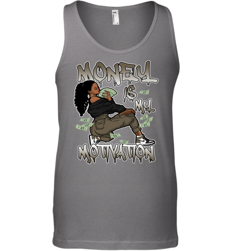 Jordan 1 Mocha Matching Sneaker Tshirt For Woman For Girl Money Is My Motivation White Jordan Shirt