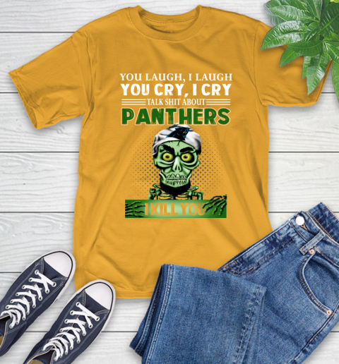 NFL Talk Shit About Carolina Panthers I Kill You Achmed The Dead Terrorist Jeffrey Dunham Football T-Shirt 2