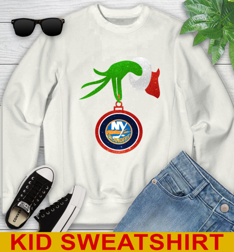 New York Islanders Grinch Merry Christmas NHL Hockey Youth Sweatshirt