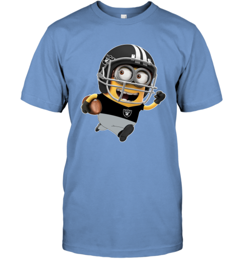 NFL Oakland Raiders Minions Disney Football Sports mZMywW3wFNL classic t shirt 2 95 151514 front carolina blue