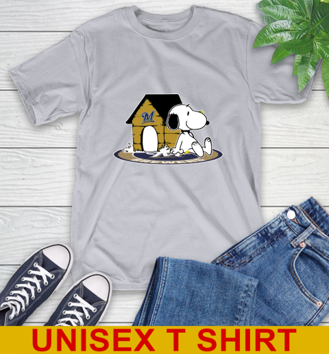 MLB Baseball Milwaukee Brewers Snoopy The Peanuts Movie Shirt T-Shirt 6