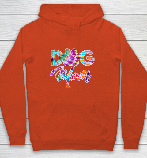 Dog Mom Shirt Tie Dye Dog Mom Apparel for Women Dog Lover Gifts Paw Youth Hoodie 3