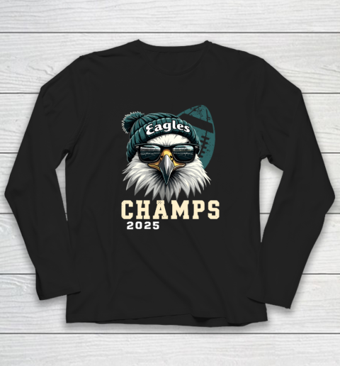 Eagles Sunglasses Championship 2025 Celebrated Eagles Long Sleeve T-Shirt