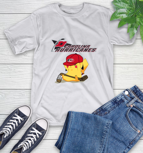 NHL Pikachu Hockey Sports Carolina Hurricanes T-Shirt 12
