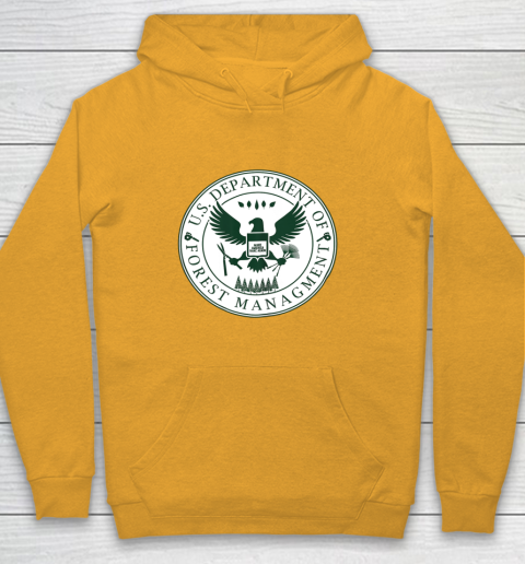 Make America Rake Again US Department Of Forest Managment Youth Hoodie 2