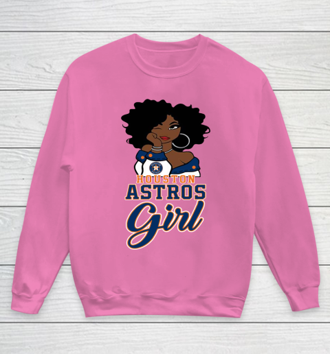 Houston Astross Girl MLB Youth Sweatshirt 7