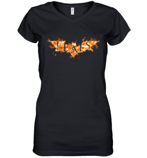 NHL Toronto Maple Leafs Batman Logo DC Hockey Sports UN7LWjEJqz3 women v neck t shirt 39 95 151514 front black