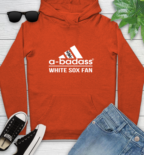 MLB A Badass Chicago White Sox Fan Adidas Baseball Sports Youth Hoodie 4