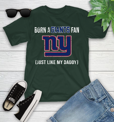 NFL New York Giants Football Loyal Fan Just Like My Daddy Shirt Youth T-Shirt 4