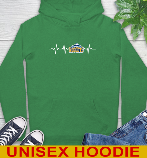 Denver Nuggets NBA Basketball Heart Beat Shirt Hoodie 8