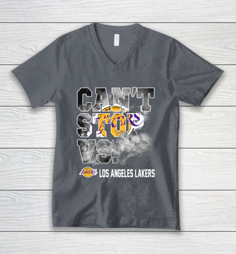 NBA Los Angeles Lakers Basketball Can't Stop Vs V-Neck T-Shirt 4