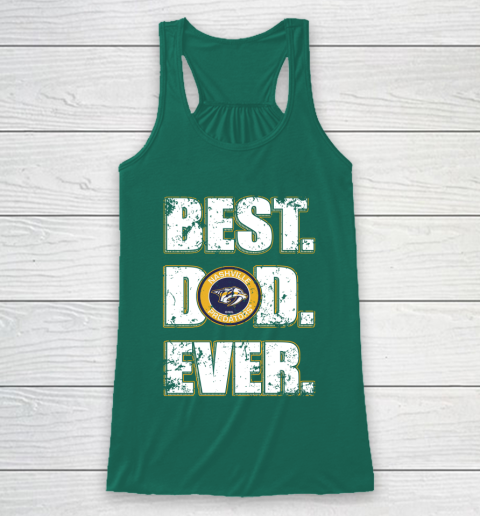 NHL Nashville Predators Hockey Best Dad Ever Family Shirt Racerback Tank 5