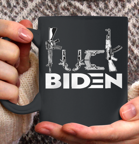 Fuck Biden Gun Control Ceramic Mug 11oz