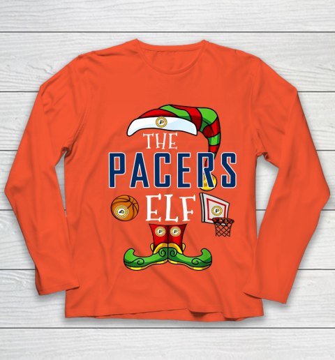 Indiana Pacers Christmas ELF Funny NBA Youth Long Sleeve 3