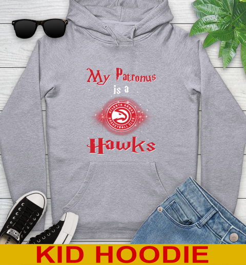 NBA Basketball Harry Potter My Patronus Is A Atlanta Hawks Youth Hoodie 6