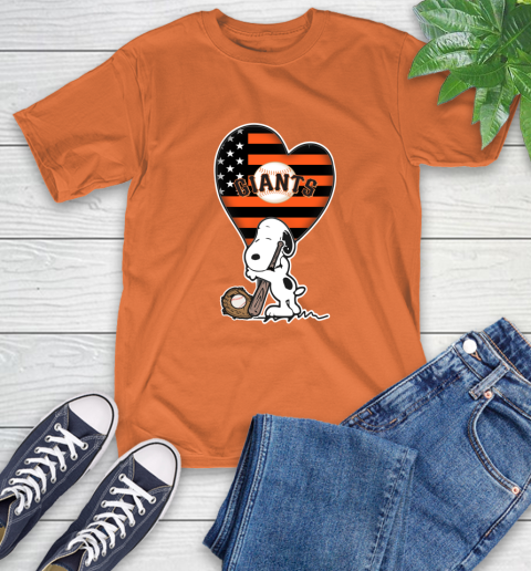San Francisco Giants MLB Baseball The Peanuts Movie Adorable Snoopy T-Shirt 5