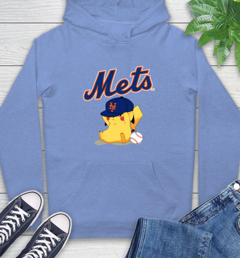 MLB Pikachu Baseball Sports New York Mets Hoodie 11