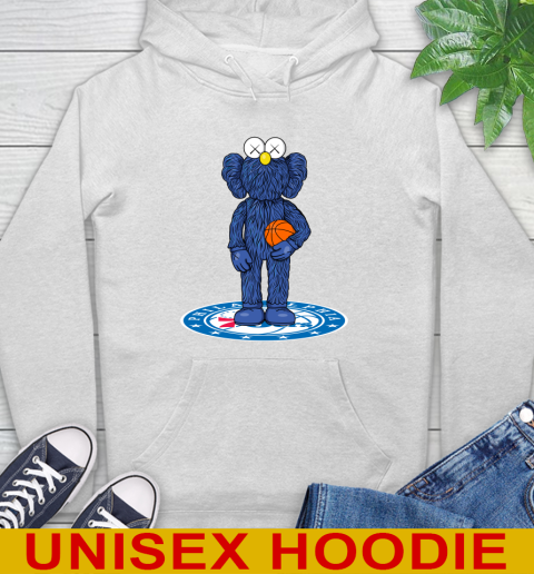 NBA Basketball Philadelphia 76ers Kaws Bff Blue Figure Shirt Hoodie