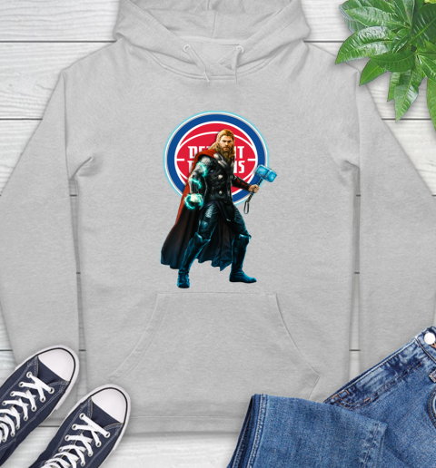 NBA Thor Avengers Endgame Basketball Detroit Pistons Hoodie 6