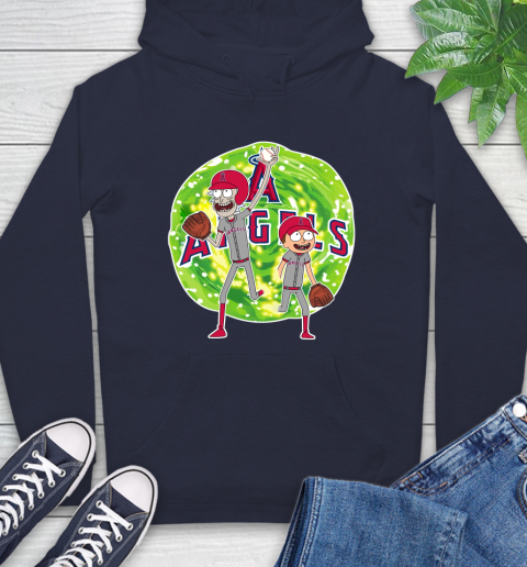 MLB Los Angeles Angels Rick And Morty Baseball Sports Hoodie 4