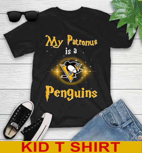 NHL Hockey Harry Potter My Patronus Is A Pittsburgh Penguins Youth T-Shirt