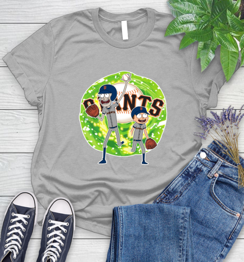 MLB San Francisco Giants Rick And Morty Baseball Sports Women's T-Shirt 5